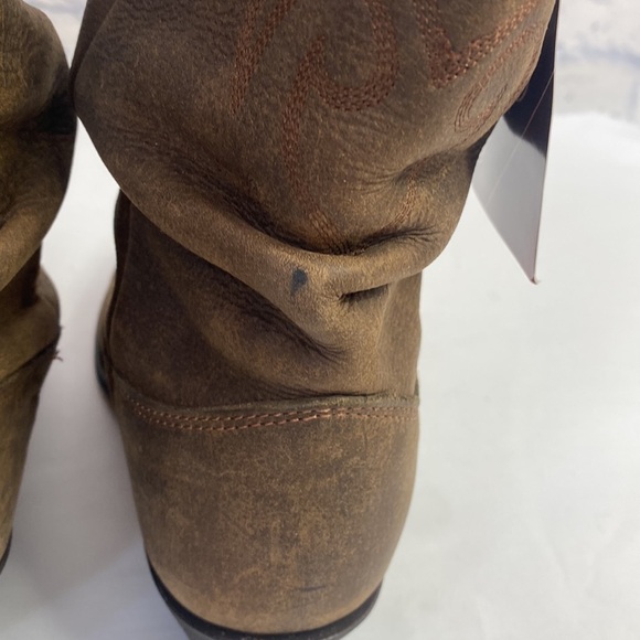 Dingo brown Golden Condor slouch leather western cowboy boots 6 NWT - Picture 8 of 8